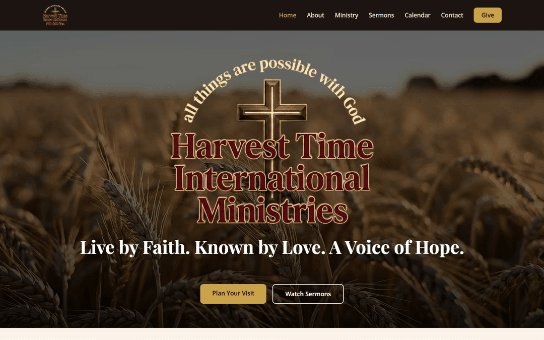Harvest Time International Ministries, screenshot