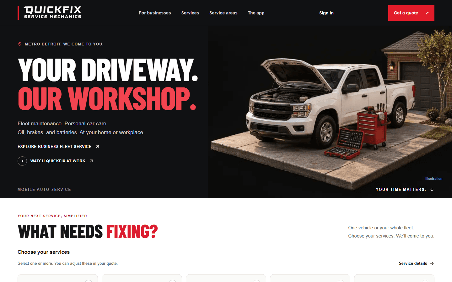 QuickFix Service Mechanics, screenshot